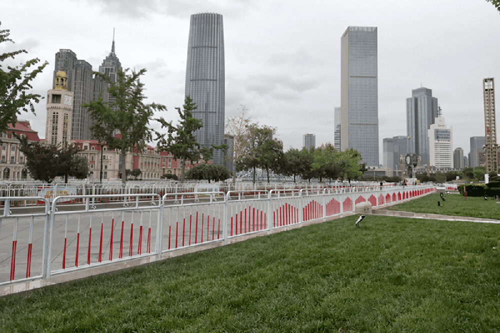 祖國70周年大慶系列活動現場（天津解放橋）